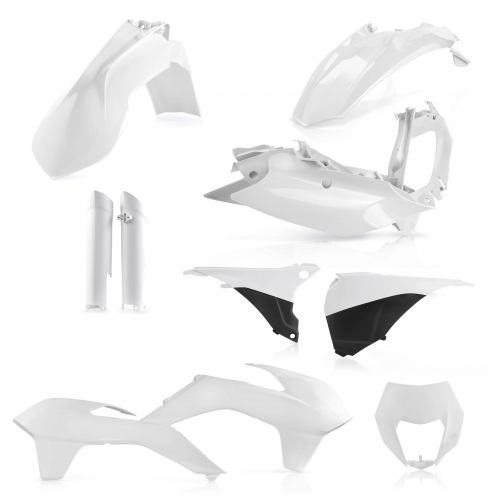 KIT PLÁSTICOS COMPLETO ACERBIS KTM EXC / EXC-F 2016 BRANCO